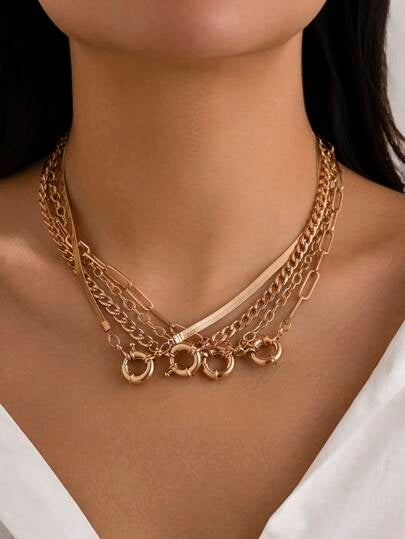 18K Gold Plated Stainless Steel Necklace