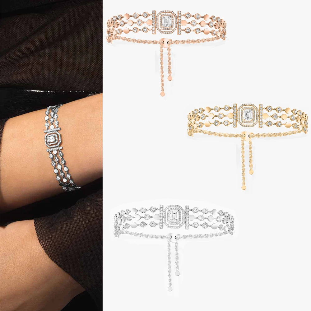 925 Sterling Silver Zircon Bracelet