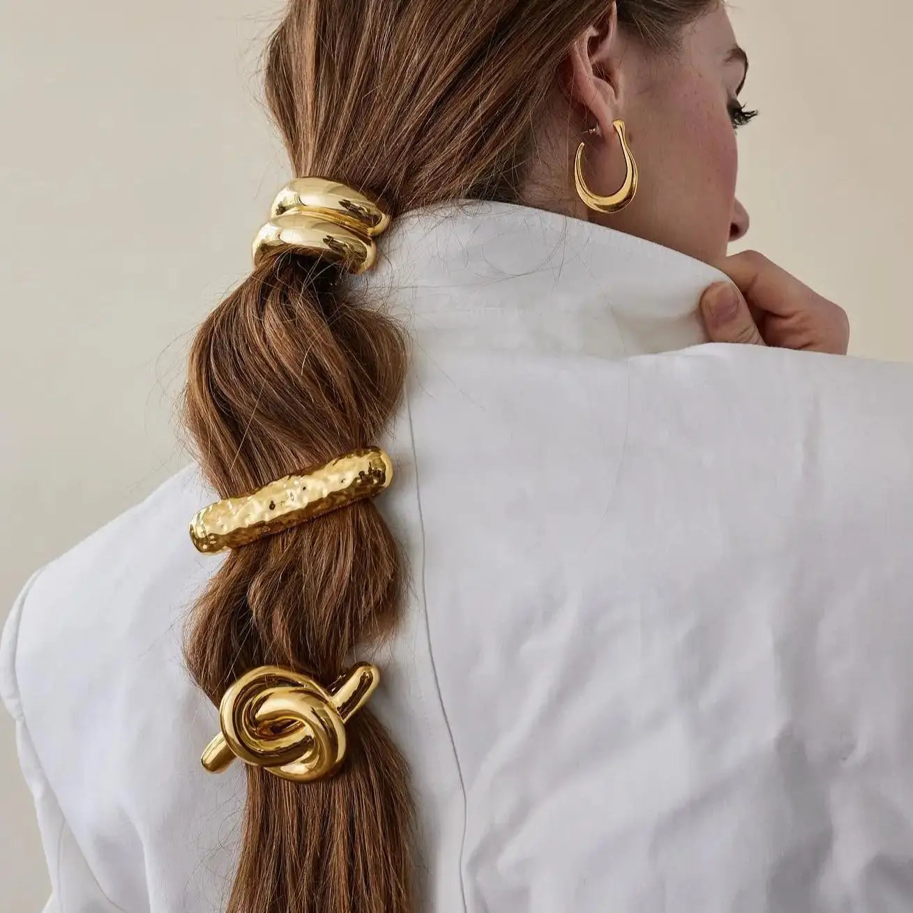 18K Gold Plated Stainless Steel Arch Pony