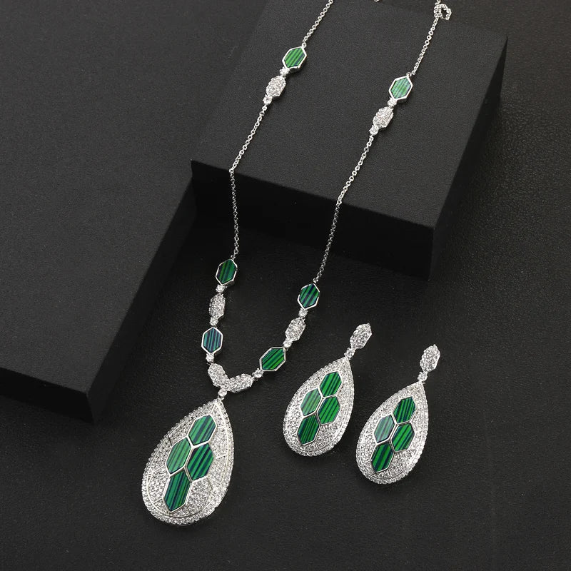 Platinum Plated Full Jewelry Set