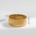 18K Gold and Platinum Plated Stainless Steel Bangle - My Luxury Closet