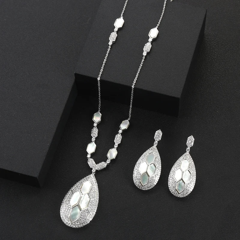 Platinum Plated Full Jewelry Set