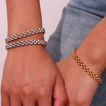 18k Gold Plated Stainless Steel Bracelet