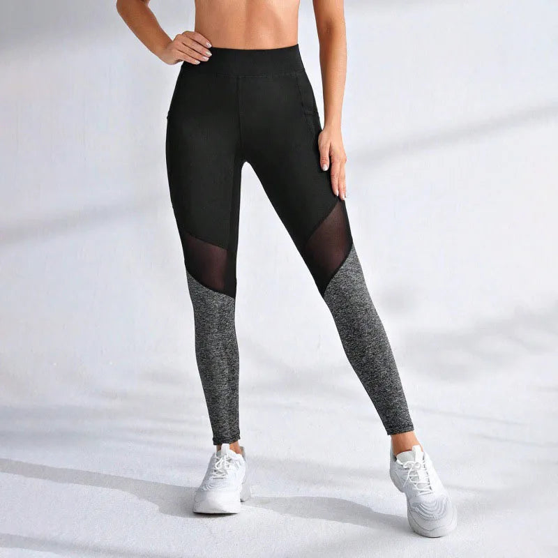 Mesh Spliced Leggings - My Luxury Closet