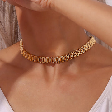 18K Gold Plated Stainless Steel Necklace