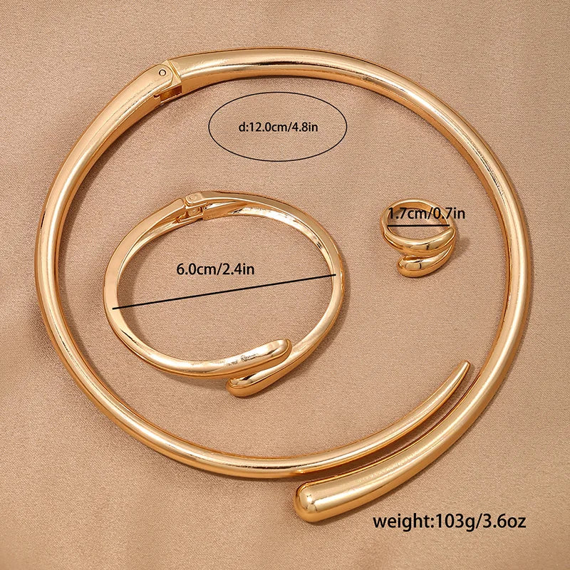 18K Gold and Platinum Plated Set - My Luxury Closet