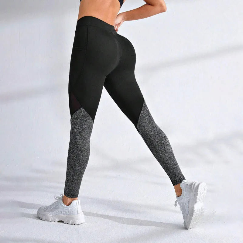 Mesh Spliced Leggings - My Luxury Closet