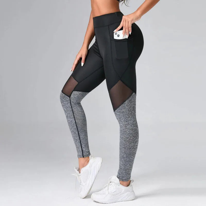 Mesh Spliced Leggings - My Luxury Closet