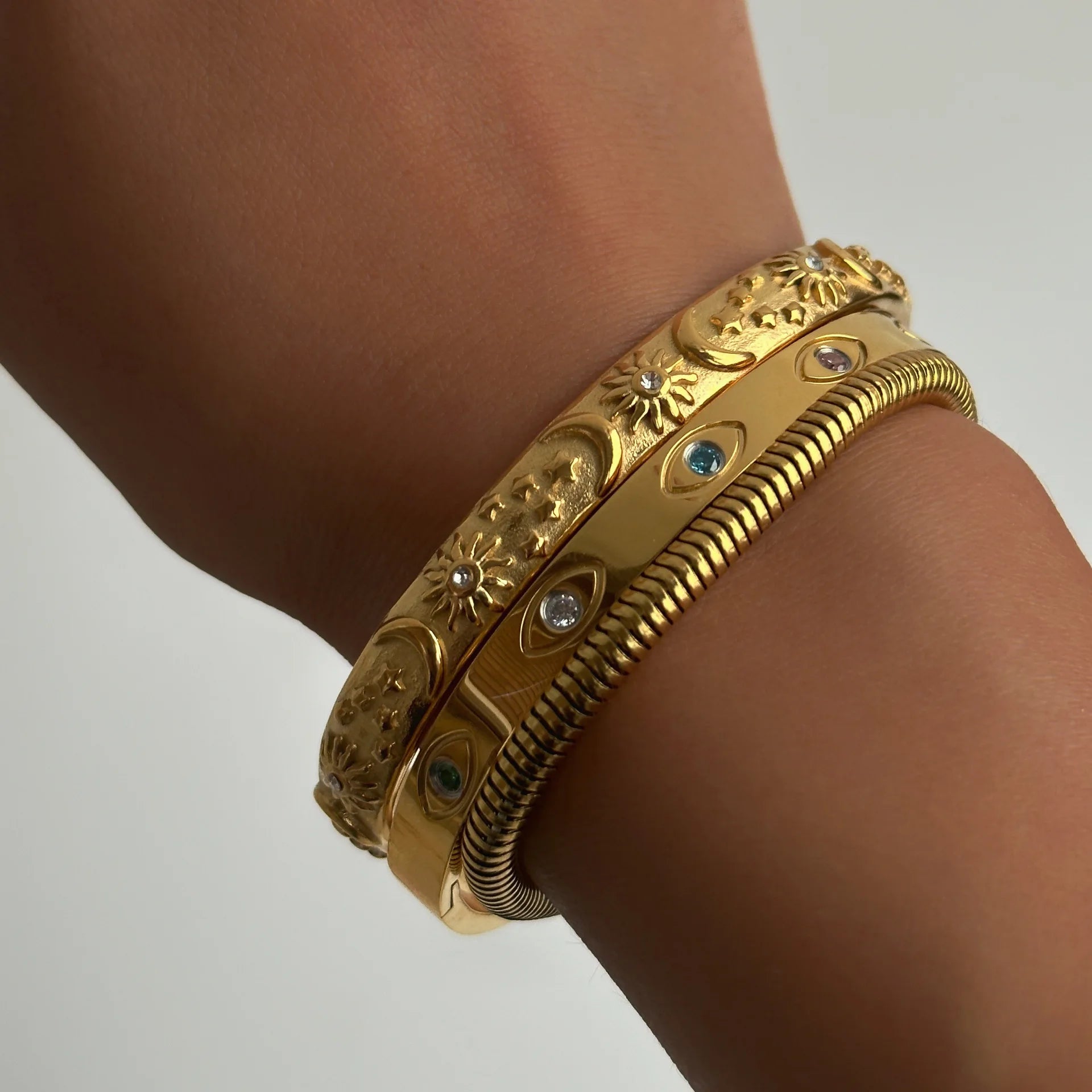 18K Gold Plated Stainless Steel Bangle