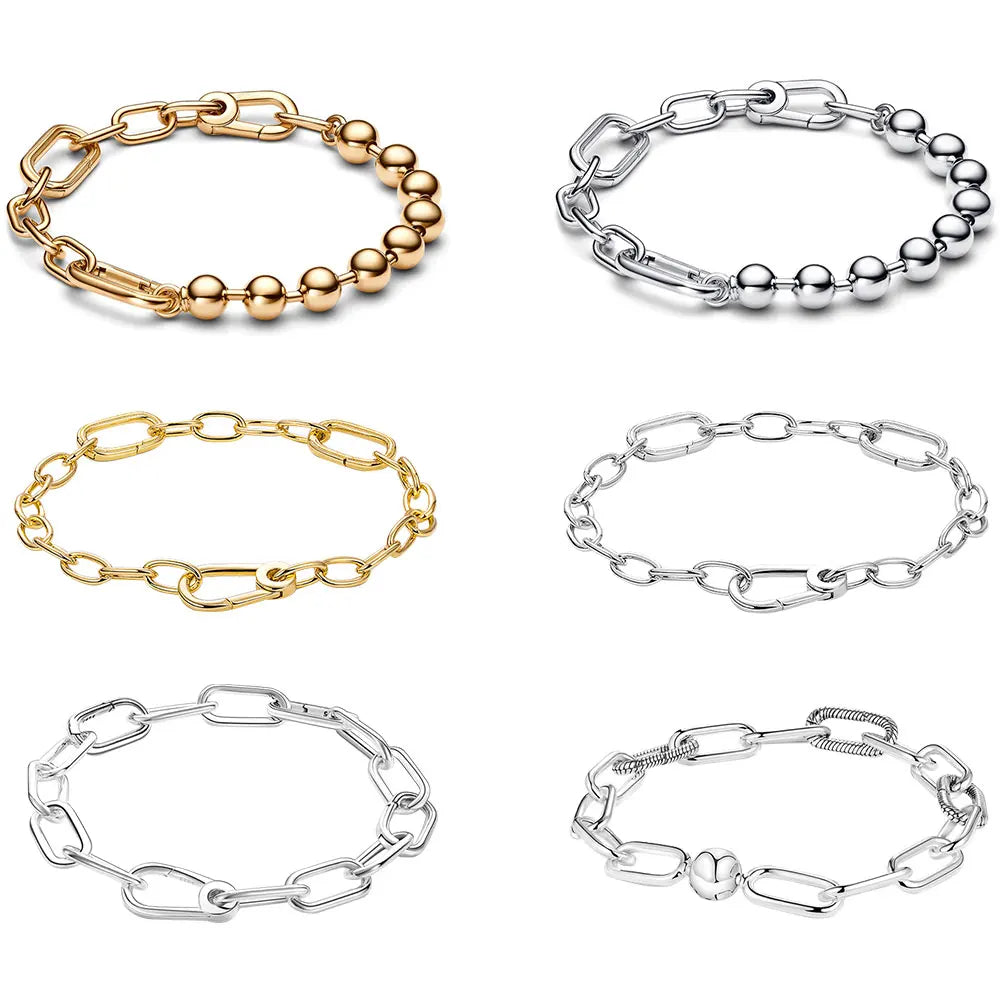 18K Gold and Platinum Plated Bracelet - My Luxury Closet