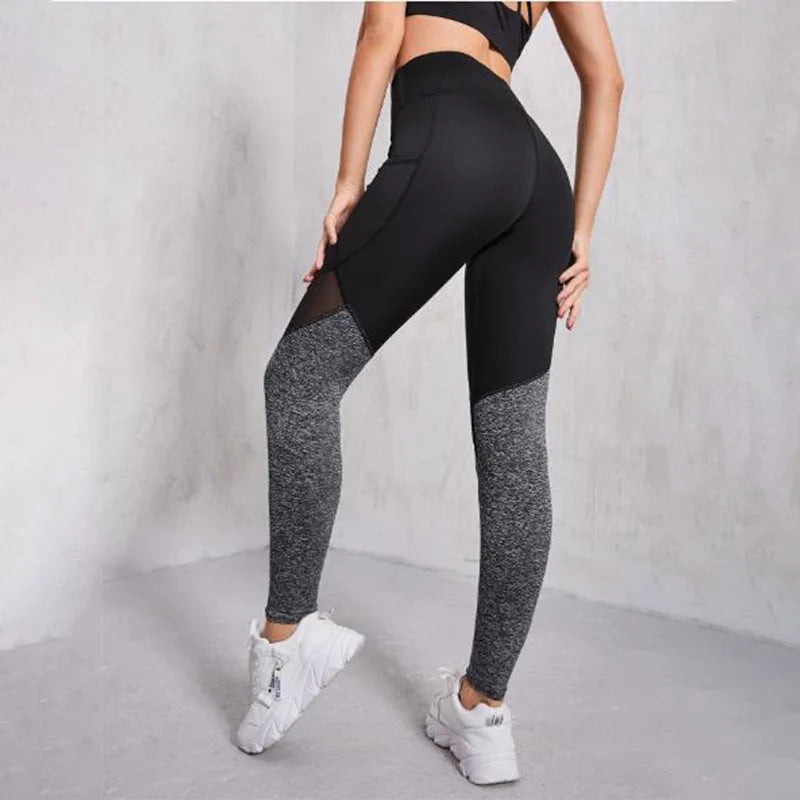 Mesh Spliced Leggings - My Luxury Closet