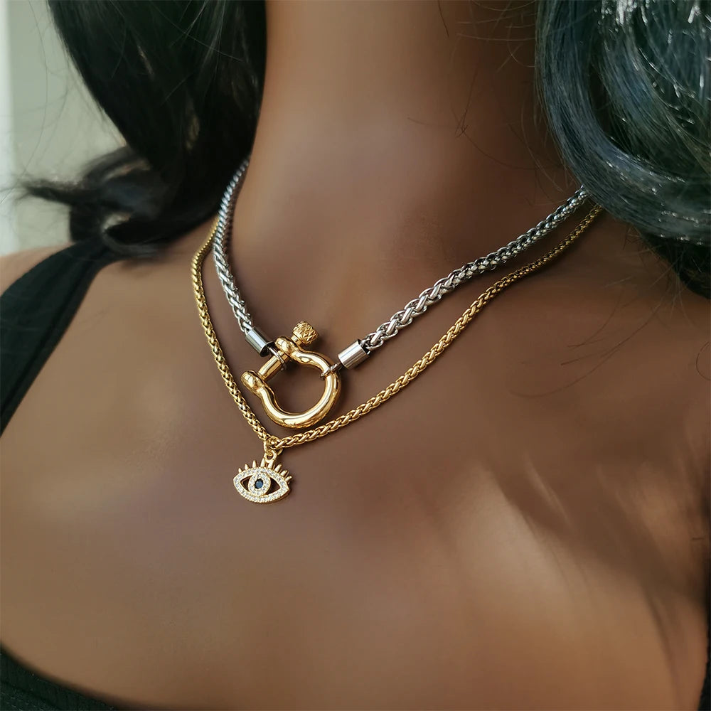 18K Gold Plated Stainless Steel Necklace