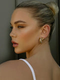 18K Gold and Platinum Plated Stainless Steel Earrings - My Luxury Closet