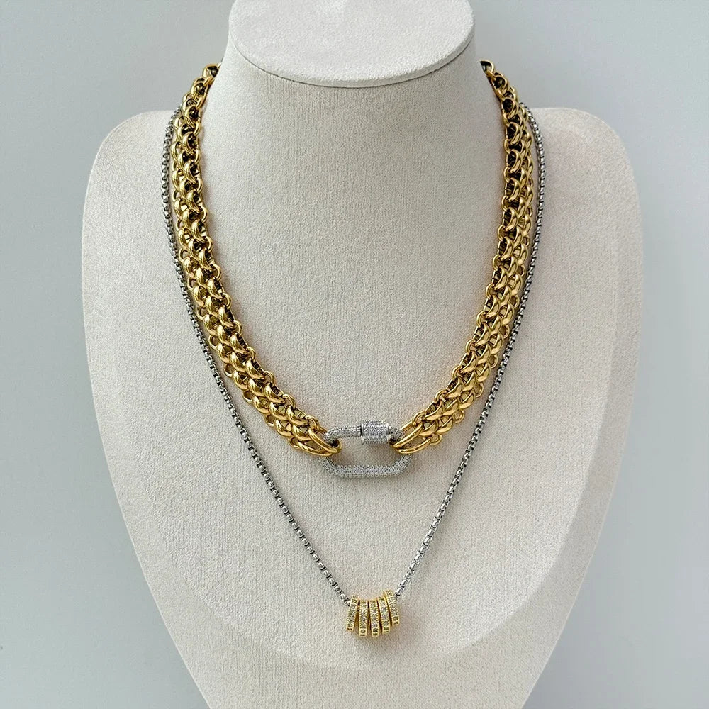 18K Gold Plated Stainless Steel Necklace