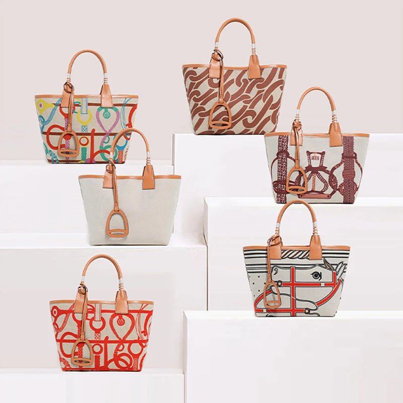 Trendy Printed Tote Bag