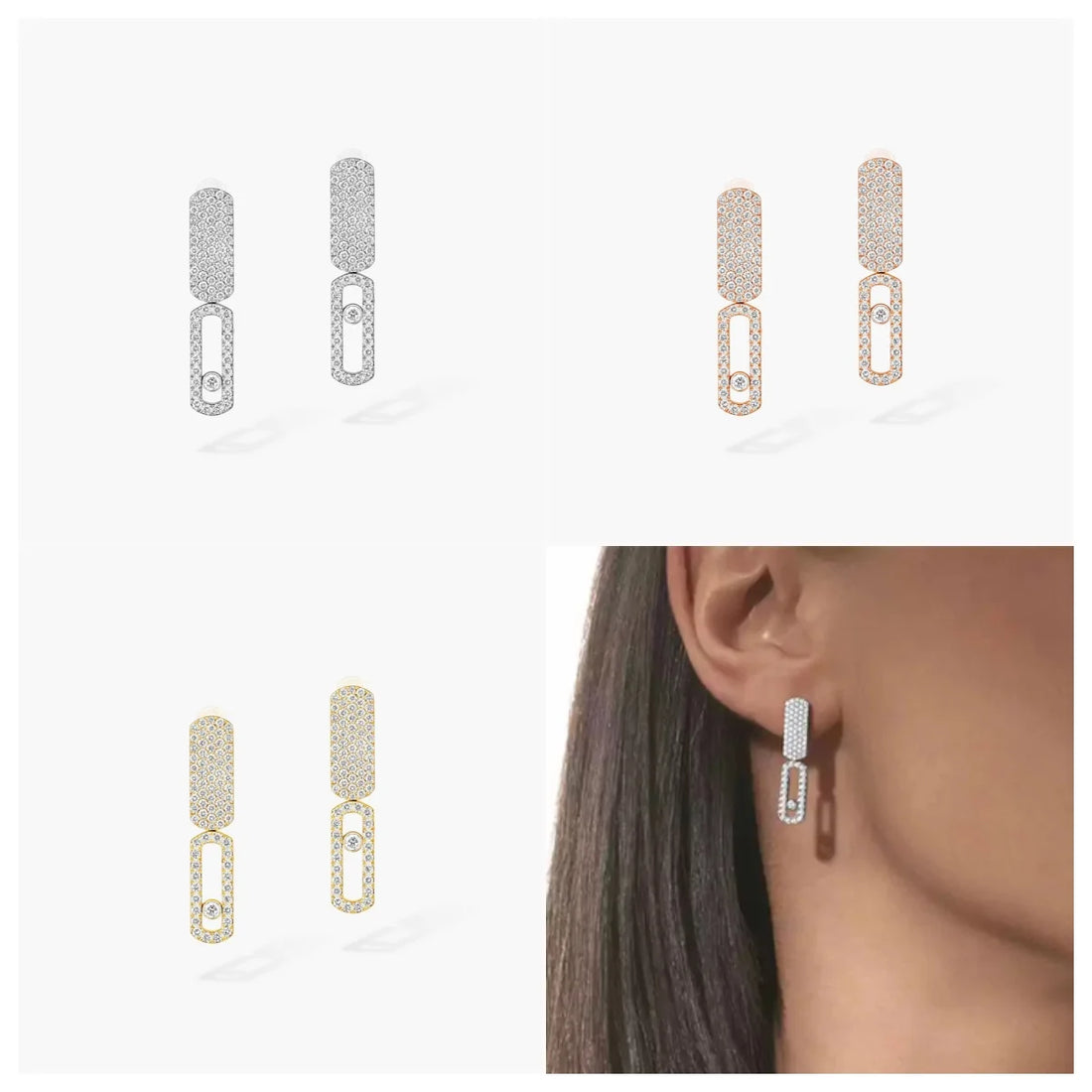 925 Sterling Silver Earrings - My Luxury Closet