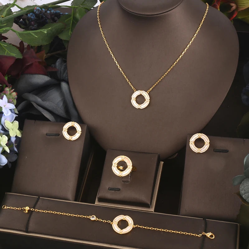 18K Gold Plated Jewelry Set - My Luxury Closet