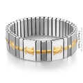 18K Gold and Platinum Plated Stainless Steel Bangle - My Luxury Closet