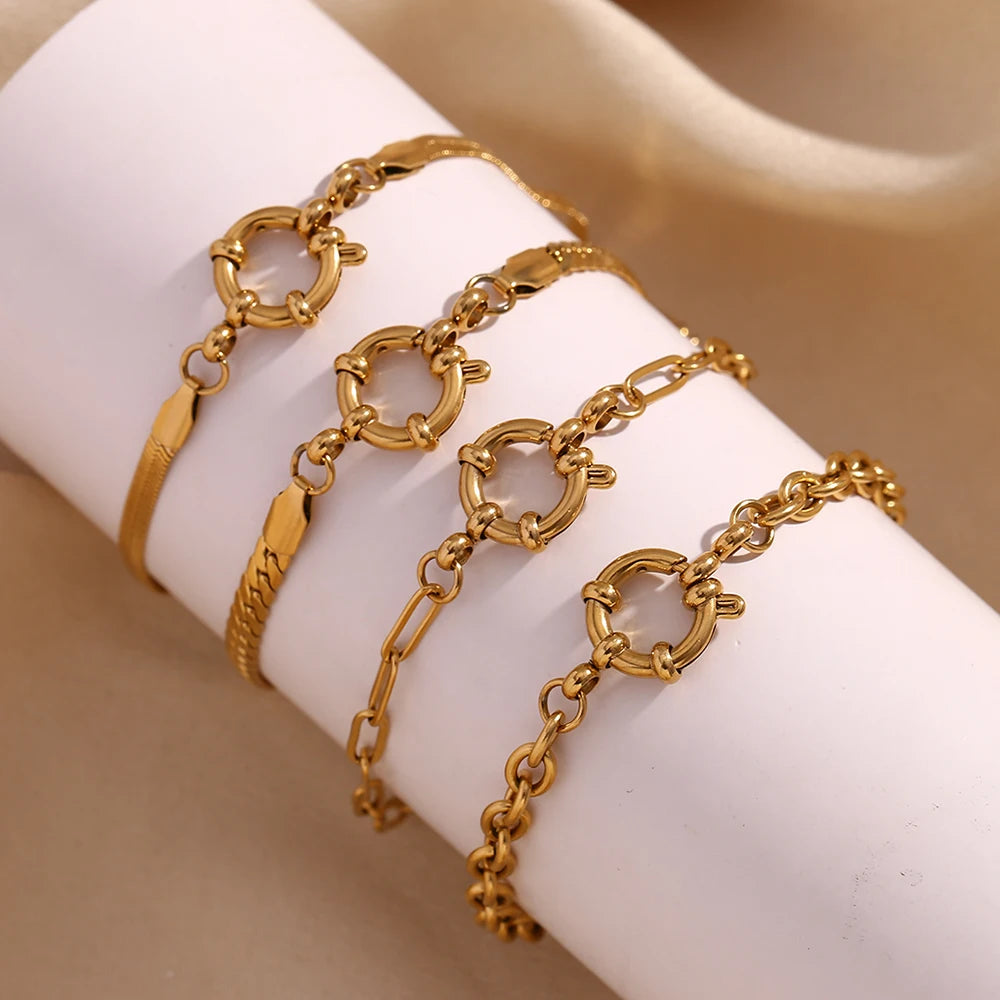 18K Gold Plated Stainless Steel Bracelet