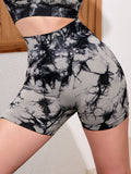 Tie Dye High Waist 2 Pieces Shorts - My Luxury Closet