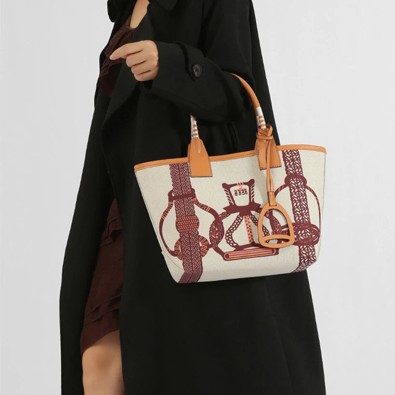 Trendy Printed Tote Bag